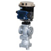 Electro-pneumatic control valves with separator and steam trap